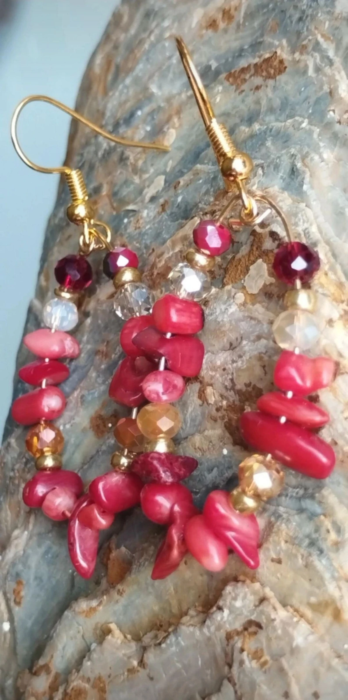 1 x 10€🌟  2 x 16€🌟 ❤️‍🔥🎁🧸🫴🏼Magnifiques Boucles d'Oreilles Artisanales en Minéraux Naturels🫴🏼🧸🎁❤️‍​ – photo 20